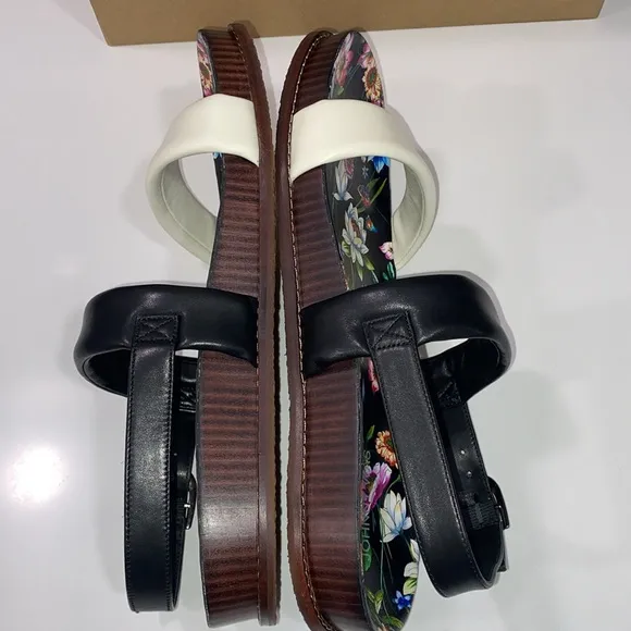 Johnny Was Double Band Floral Sandals Size 10‎ New in Box