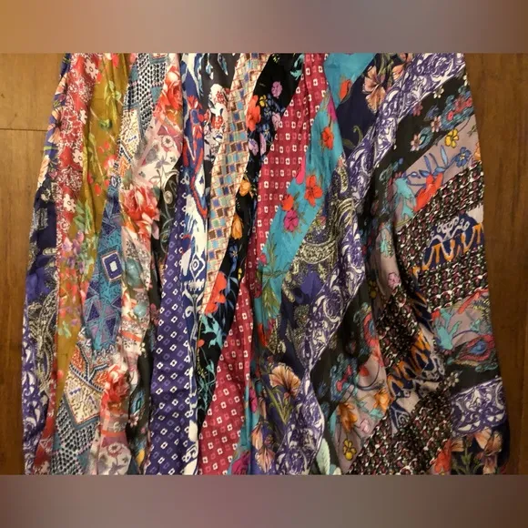Johnny Was Dress Maxi Sleeveless Silky Boho Wedding M Patchwork Cottage