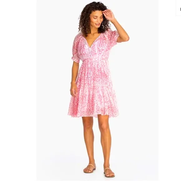 Johnny Was x Amanda Bond Camille Boho Chic Midi Dress, Size M/L