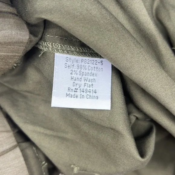 Johnny Was ZOLA POPLIN SHORT Vintage Green