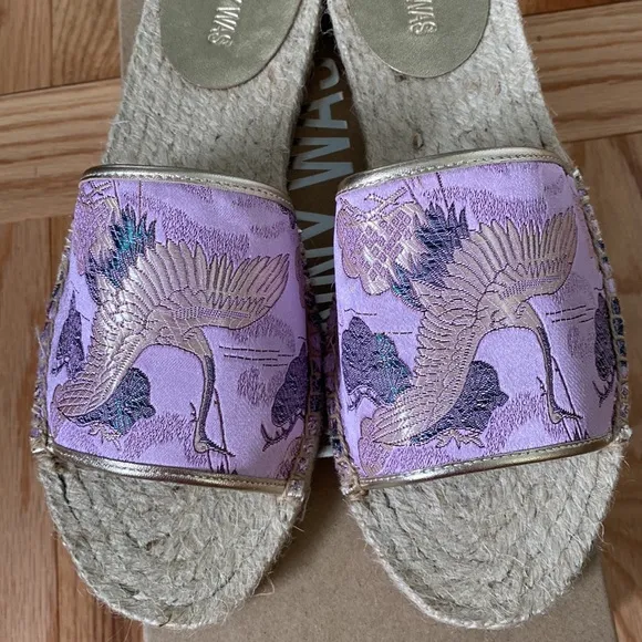 Johnny Was✨Crane Espadrille Slip On Sandals- Lilac