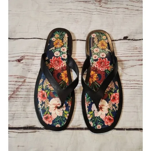 Johnny Was Dragona Sandals Size 10 NWOB