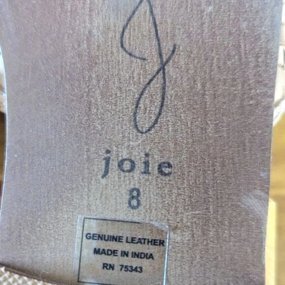 Joie Braided Leather Slip-On Mule Sandals sz 8 EUC