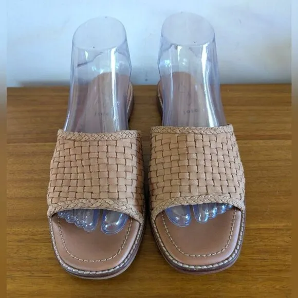 Joie Braided Leather Slip-On Mule Sandals sz 8 EUC