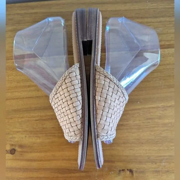 Joie Braided Leather Slip-On Mule Sandals sz 8 EUC