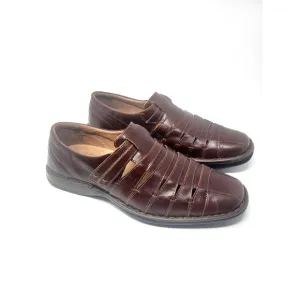 Josef Seibel 1/2&quot; Left Lift Build Up Sandals - Men's Sz 11 Leather Dress Shoes