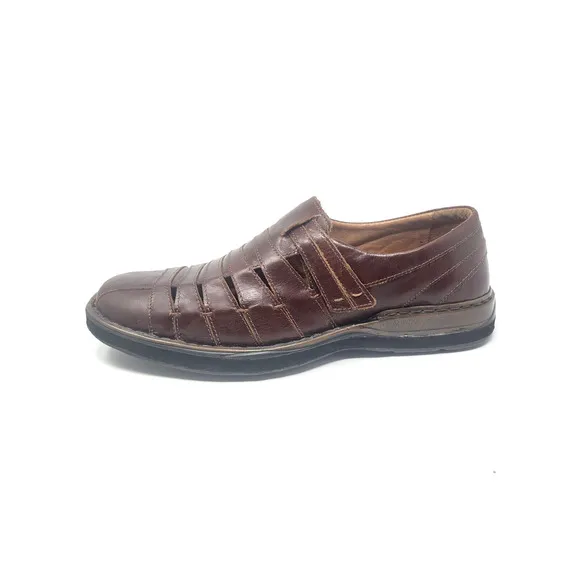 Josef Seibel 1/2&quot; Left Lift Build Up Sandals - Men's Sz 11 Leather Dress Shoes