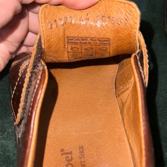 Josef Seibel Men's Brown Leather “Steven” Sandals Size 44EU 10 1/2US EUC $150