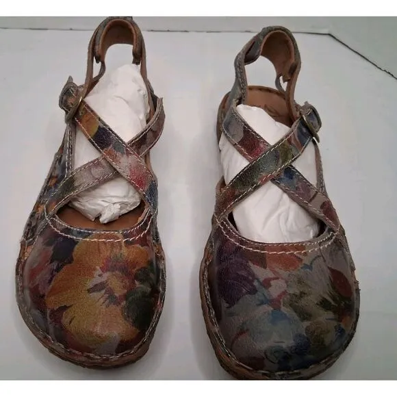 JOSEF SEIBEL Women's Closed Toe Stitch Fisherman Sandal Shoes Size Us 5.5 EU36‎