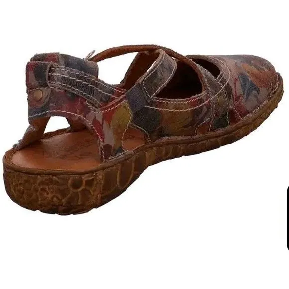 JOSEF SEIBEL Women's Closed Toe Stitch Fisherman Sandal Shoes Size Us 5.5 EU36‎
