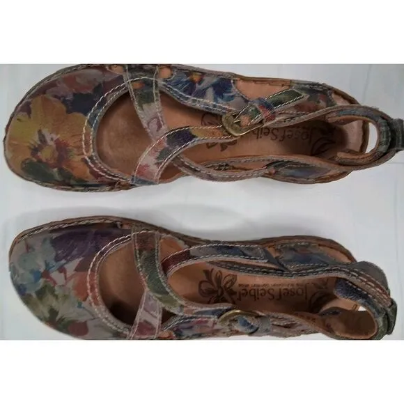 JOSEF SEIBEL Women's Closed Toe Stitch Fisherman Sandal Shoes Size Us 5.5 EU36‎
