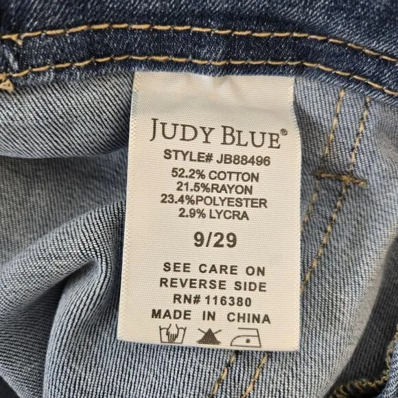 Judy Blue High Waist Pull On Jogger Jeans Size 29