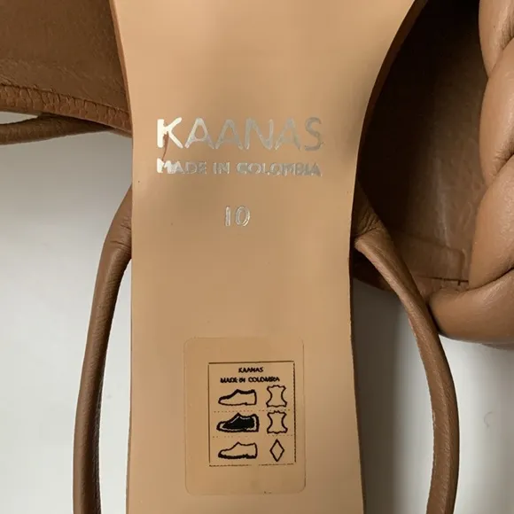 Kaanas Women's Mistico Braided Sandals in Coffee