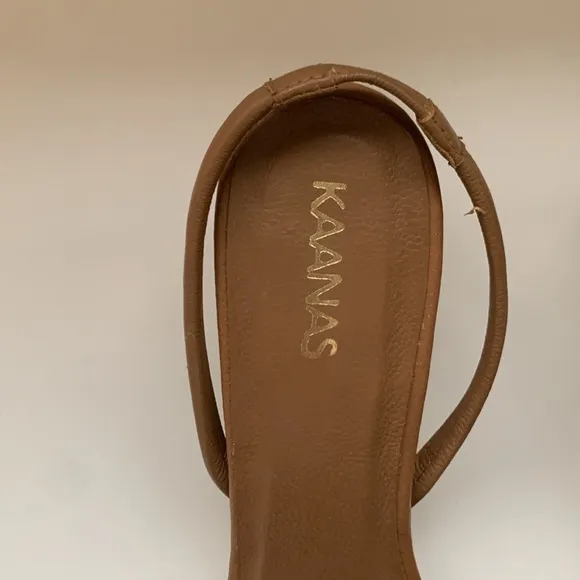 Kaanas Women's Mistico Braided Sandals in Coffee