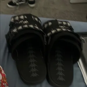 Kappa Black Studded Sandals Edgy Casual Footwear
