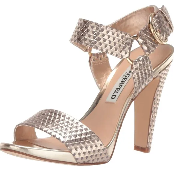 KARL LAGERFELDPARISCieone Ankle Strap Sandal Sz 10