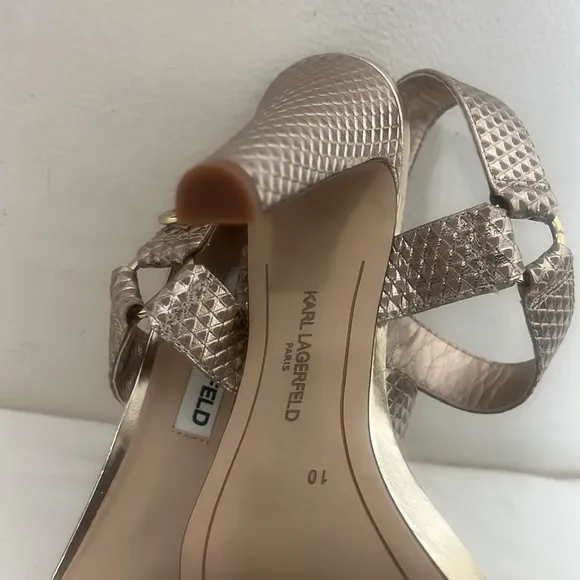 KARL LAGERFELDPARISCieone Ankle Strap Sandal Sz 10