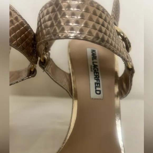 KARL LAGERFELDPARISCieone Ankle Strap Sandal Sz 10