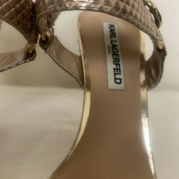 KARL LAGERFELDPARISCieone Ankle Strap Sandal Sz 10