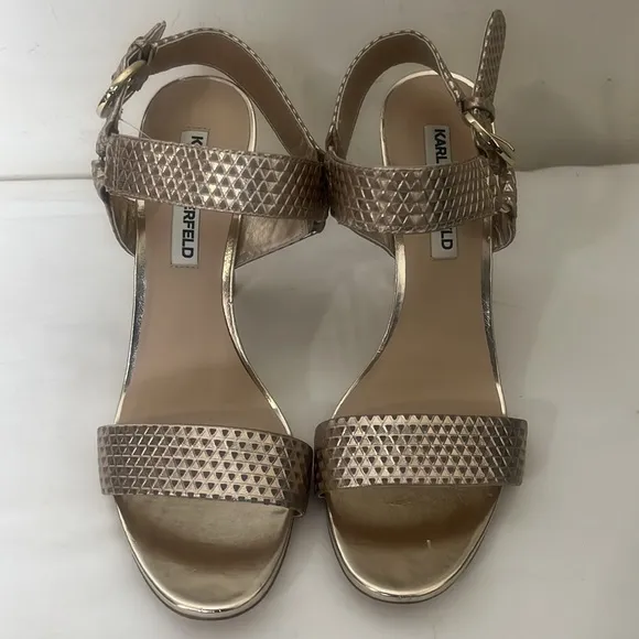 KARL LAGERFELDPARISCieone Ankle Strap Sandal Sz 10