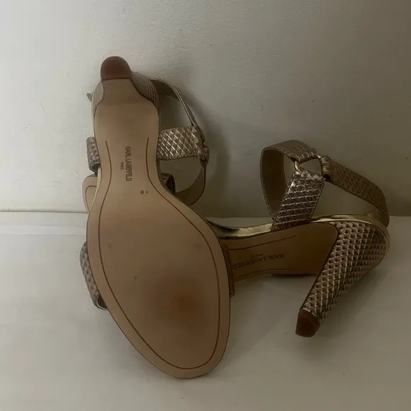 KARL LAGERFELDPARISCieone Ankle Strap Sandal Sz 10