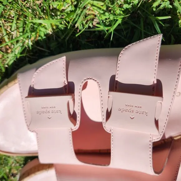 Kate Spade Becca Pink slip on slide sandals size 7