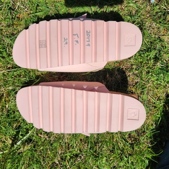 Kate Spade Becca Pink slip on slide sandals size 7