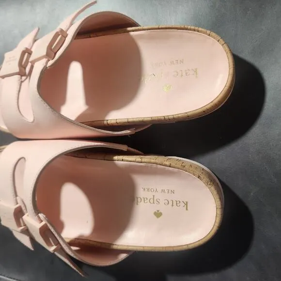 Kate Spade Becca Pink slip on slide sandals size 7