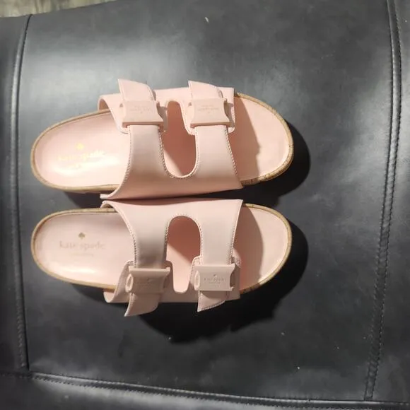 Kate Spade Becca Pink slip on slide sandals size 7