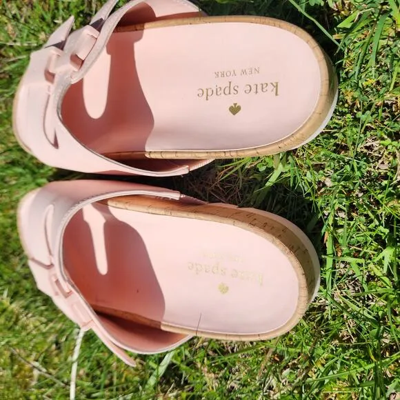 Kate Spade Becca Pink slip on slide sandals size 7