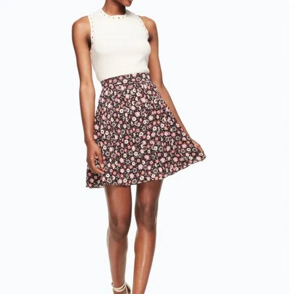 Kate Spade Mini Casa Floral Skirt Women’s Designer Vacation Wedding Guest Garden
