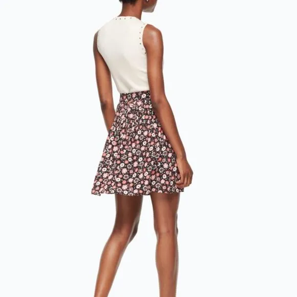 Kate Spade Mini Casa Floral Skirt Women’s Designer Vacation Wedding Guest Garden