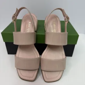 Kate Spade New York Merritt Patent Leather Strappy Sandals Pale Vellum Pink  5.5