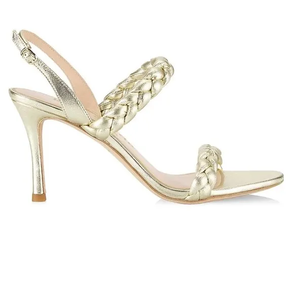 KATE SPADE NEW YORKSAFFRON LEATHER DRESSY SLINGBACK SANDALS size 9.5