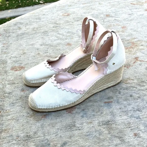 Kate Spade Thea Wedge Espadrille Sandals Sz 9
