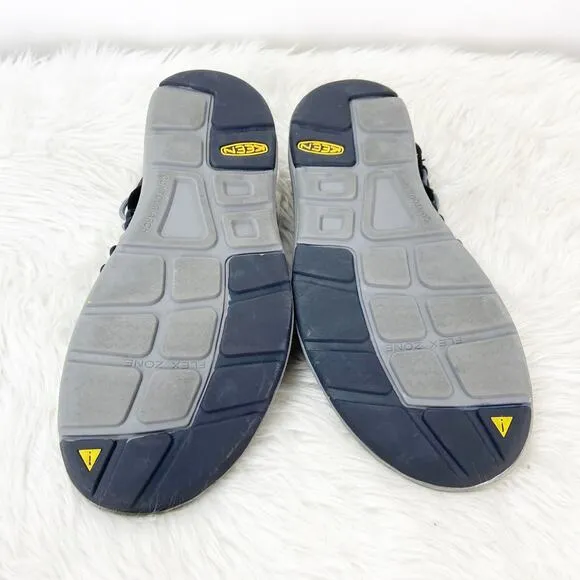 Keen 8 Womens Black Gray Uneek Bungee Cord Water Walking Sandals