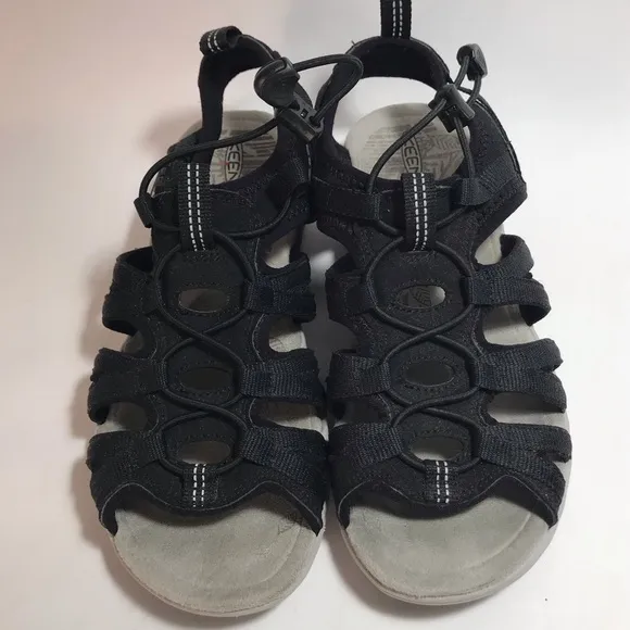 Keen Black Damaya Lattice Sandal Size 8.5