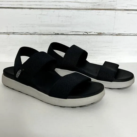 Keen Elle Backstrap Black Sandals Shoe Size 10.5