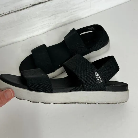 Keen Elle Backstrap Black Sandals Shoe Size 10.5