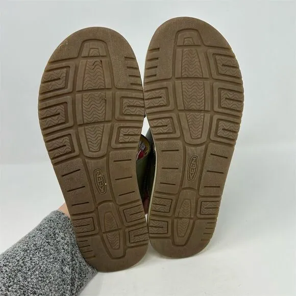 Keen Green Leather Slip On Sandals Size 9 Adjustable Straps Casual Summer