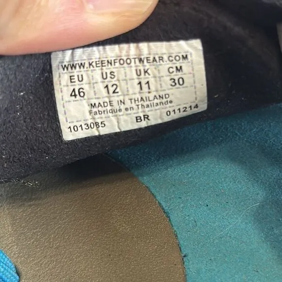 KEEN Men's Black/Blue Danube Trekking Hiking Uneek Sandals size 12