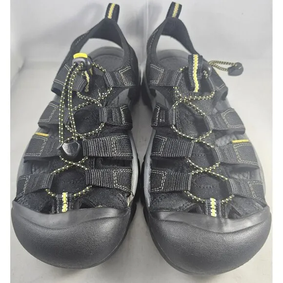 Keen Men's Newport H2, Black  Hiking  Sandals. Razor Siping For Traction Size 8