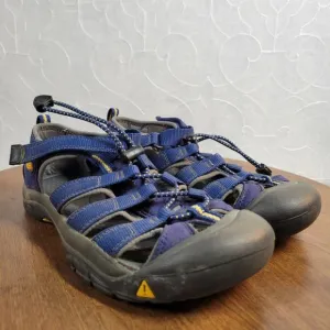 Keen Newport Boys H2 Sandals 7 Blue Depths Gargoyle Athletic Hiking