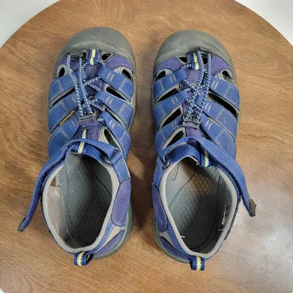 Keen Newport Boys H2 Sandals 7 Blue Depths Gargoyle Athletic Hiking