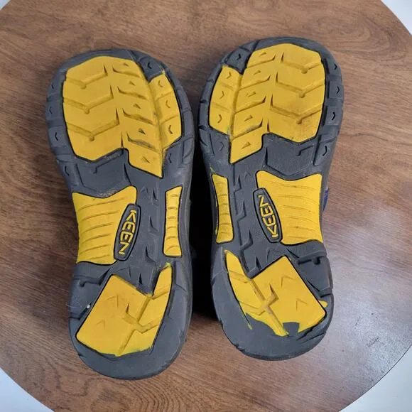Keen Newport Boys H2 Sandals 7 Blue Depths Gargoyle Athletic Hiking