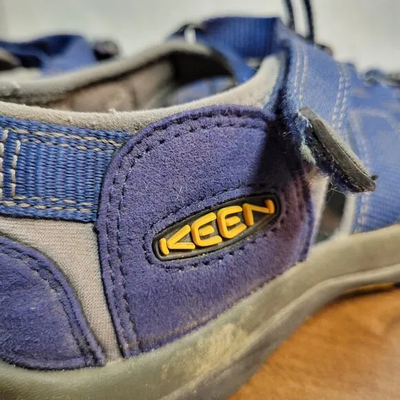 Keen Newport Boys H2 Sandals 7 Blue Depths Gargoyle Athletic Hiking