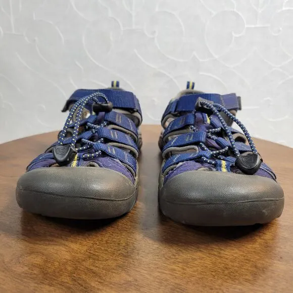 Keen Newport Boys H2 Sandals 7 Blue Depths Gargoyle Athletic Hiking
