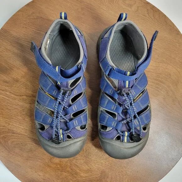 Keen Newport Boys H2 Sandals 7 Blue Depths Gargoyle Athletic Hiking