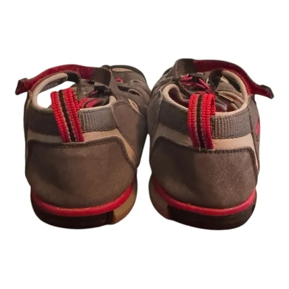 Keen Newport H2 Men’s Hiking Sandals, Gray and Red, Size 7