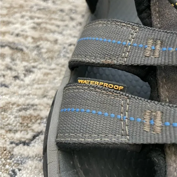 KEEN Newport H2 Mens Size 12 Sport Sandals Hiking Water Shoes Gray Blue 1008399